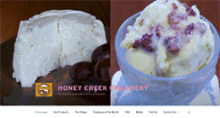 Desktop Screenshot of honeycreekcreamery.com